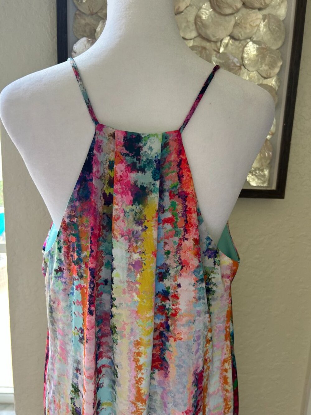 Nicole Miller Abstract Multicolor Maxi Dress - Picture 6 of 7
